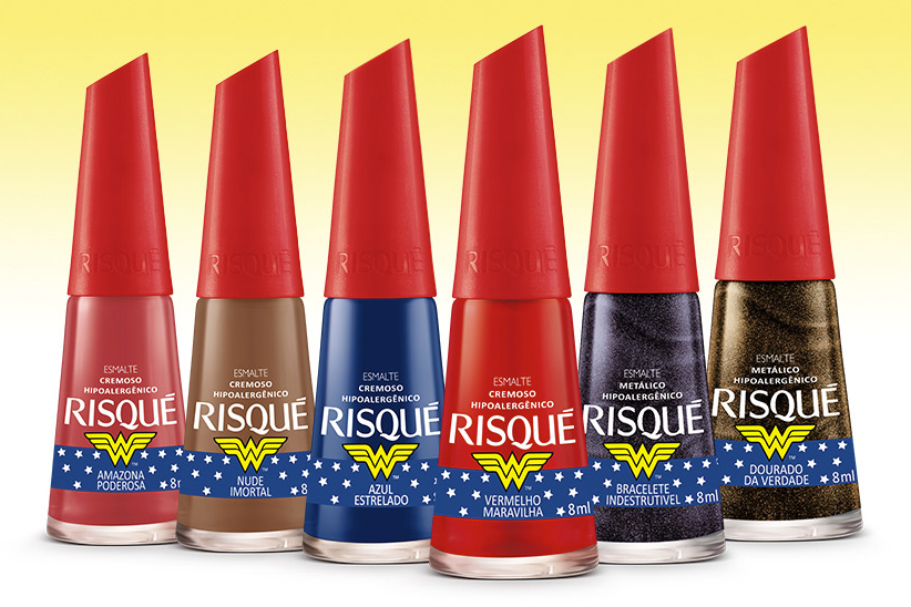 Risqué lança coleção de esmaltes inspirados na Mulher-Maravilha