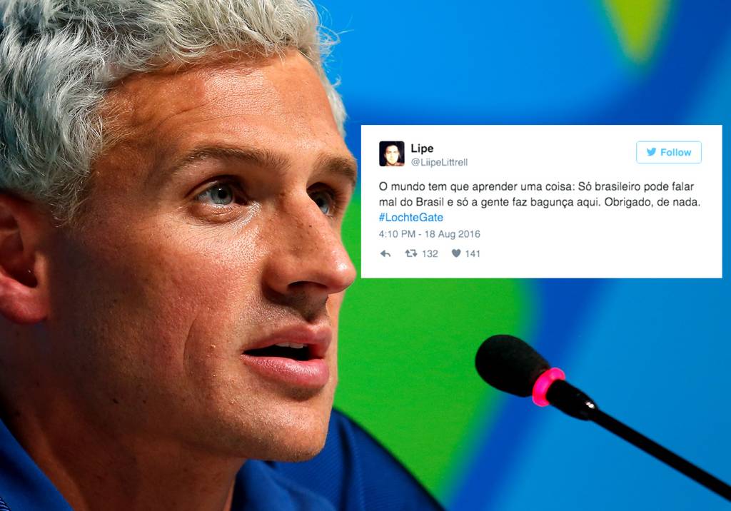 Close errado! Nadador americano Ryan Lochte é a “nova grávida de Taubaté” das redes sociais