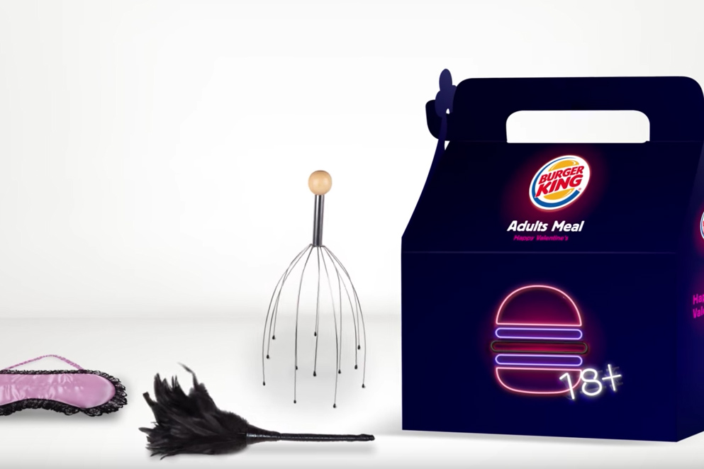 Para celebrar o Valentine’s Day, Burger King dá sex toy de brinde