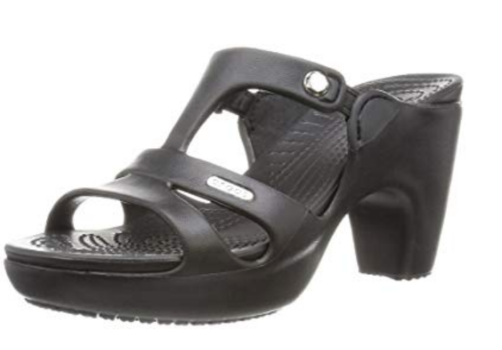 Crocs de salto preto