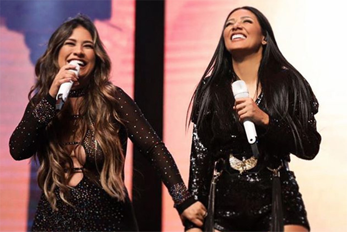 Simone dá soco em homem e defende Simaria em show na Bahia