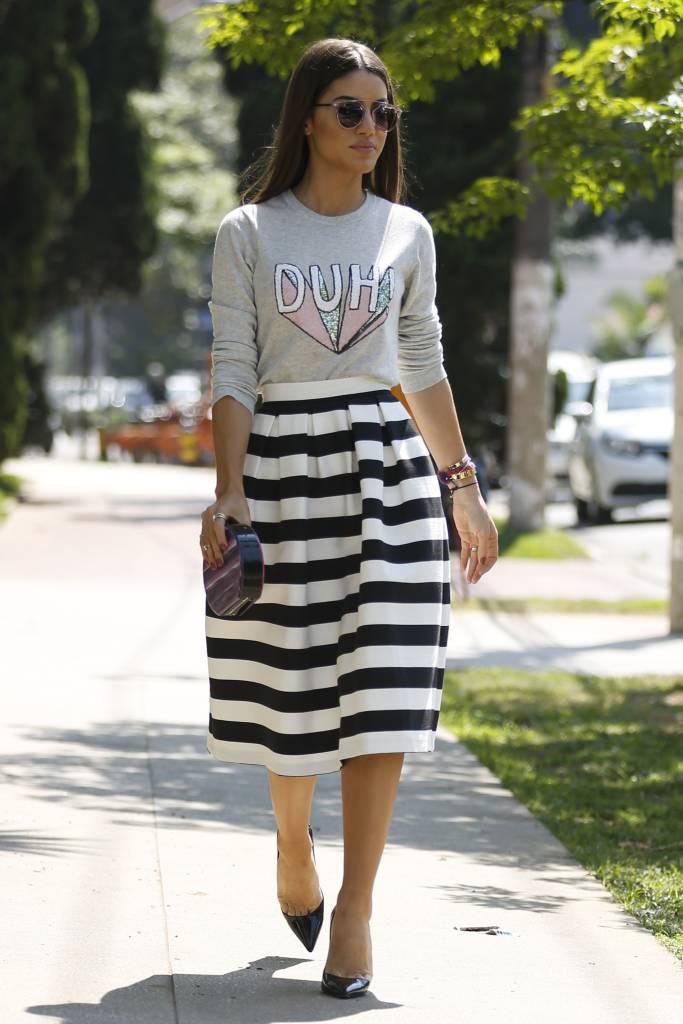 Look do dia listras quinta