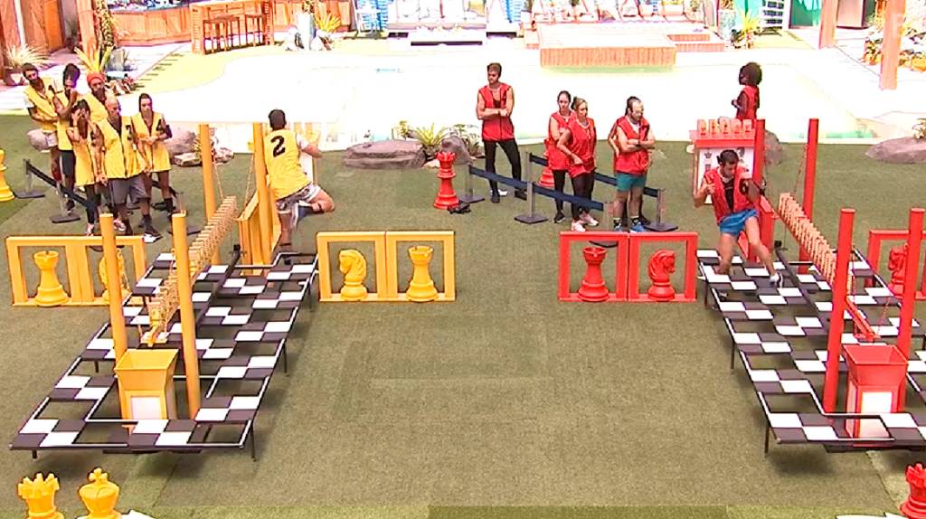 Leifert dá resposta atravessada para Patrícia na prova da comida