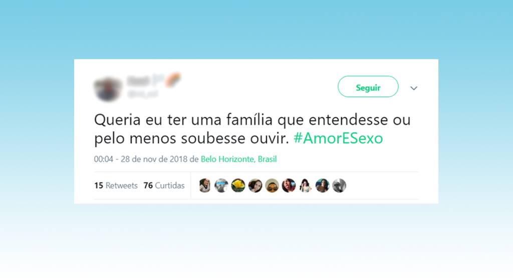 ‘Amor & Sexo’ provoca discussão sobre apoio familiar ao se assumir gay
