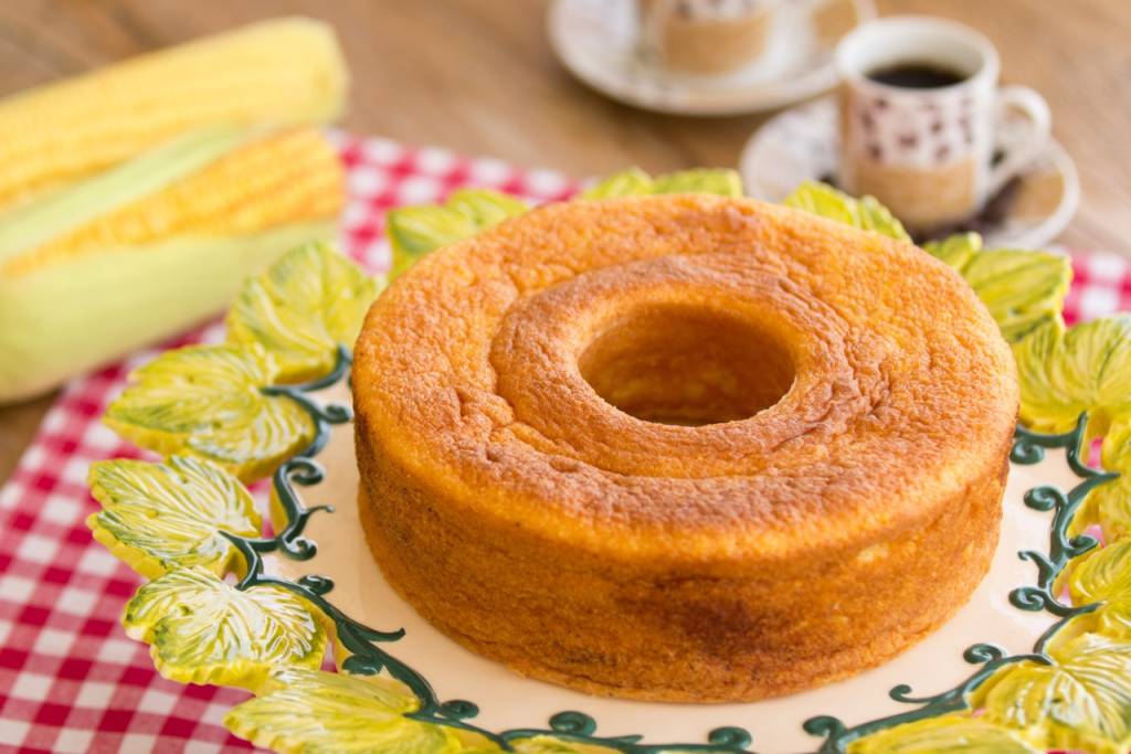 Bolo cremoso de milho