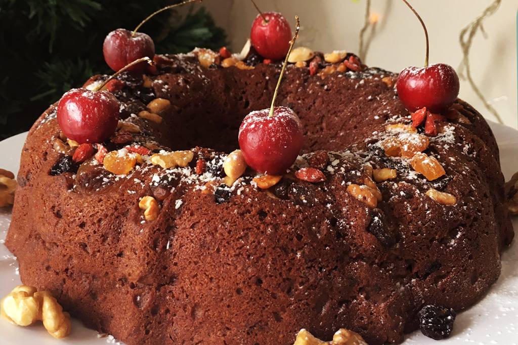 Bolo-rei vegano e sem glúten