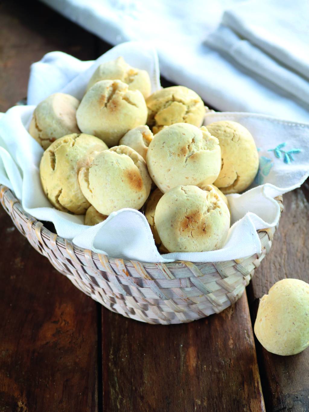 Pão de queijo à base de grão-de-bico