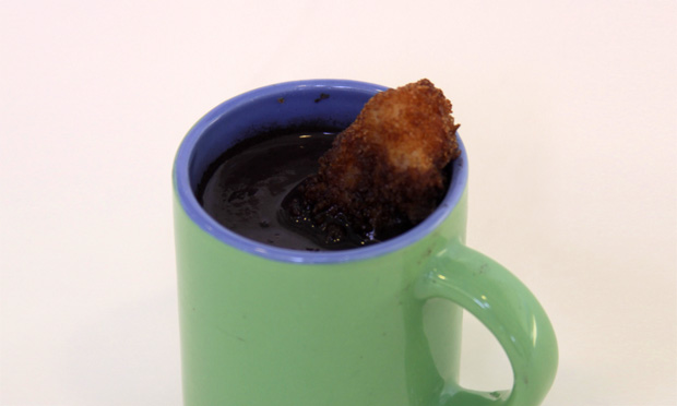 Açaí com isca de peixe