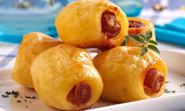 Batata assada com bacon