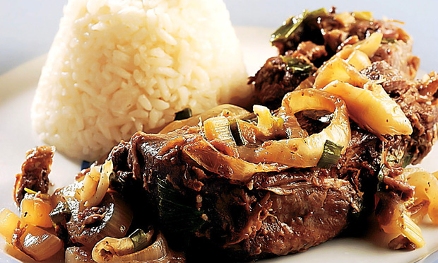 Costela de boi com gengibre