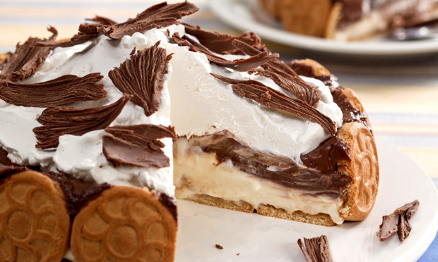 Musse de chocolate bicolor