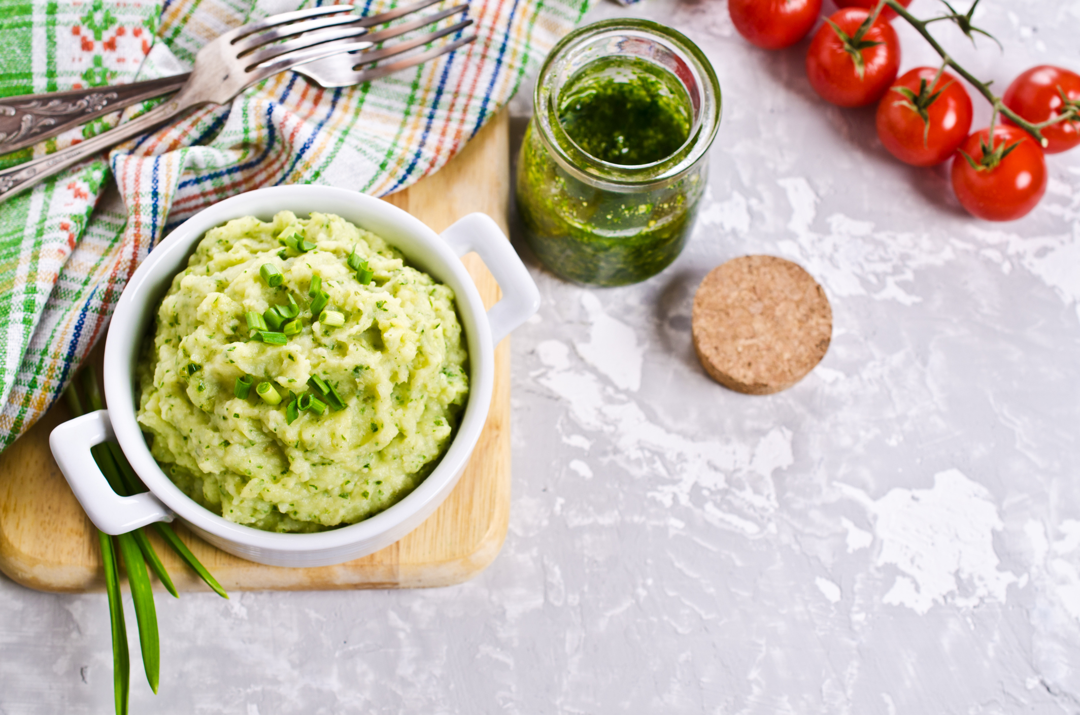 creme de inhame com espinafre