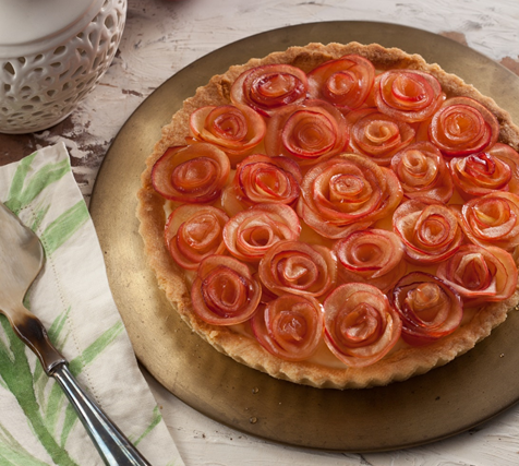 Torta de Rosas de Maçã para Dia das Mães