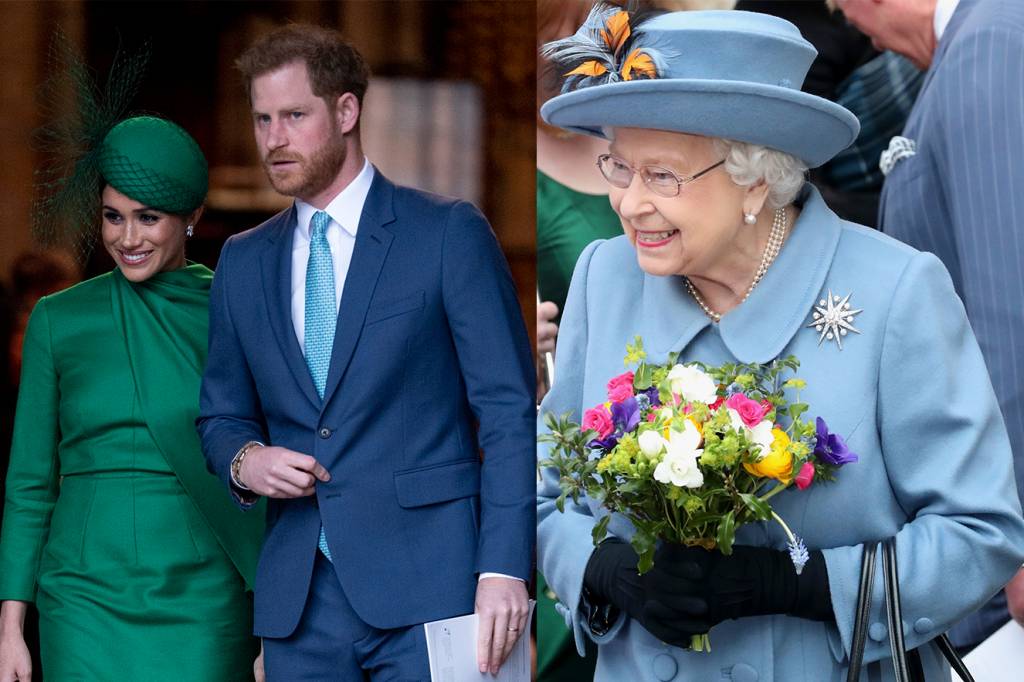 harry e rainha elizabeth