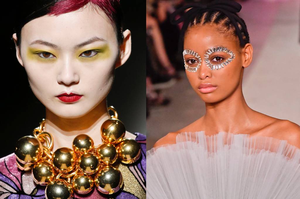 Os olhos nada básicos são apostas de grifes na Paris Fashion Week 2020