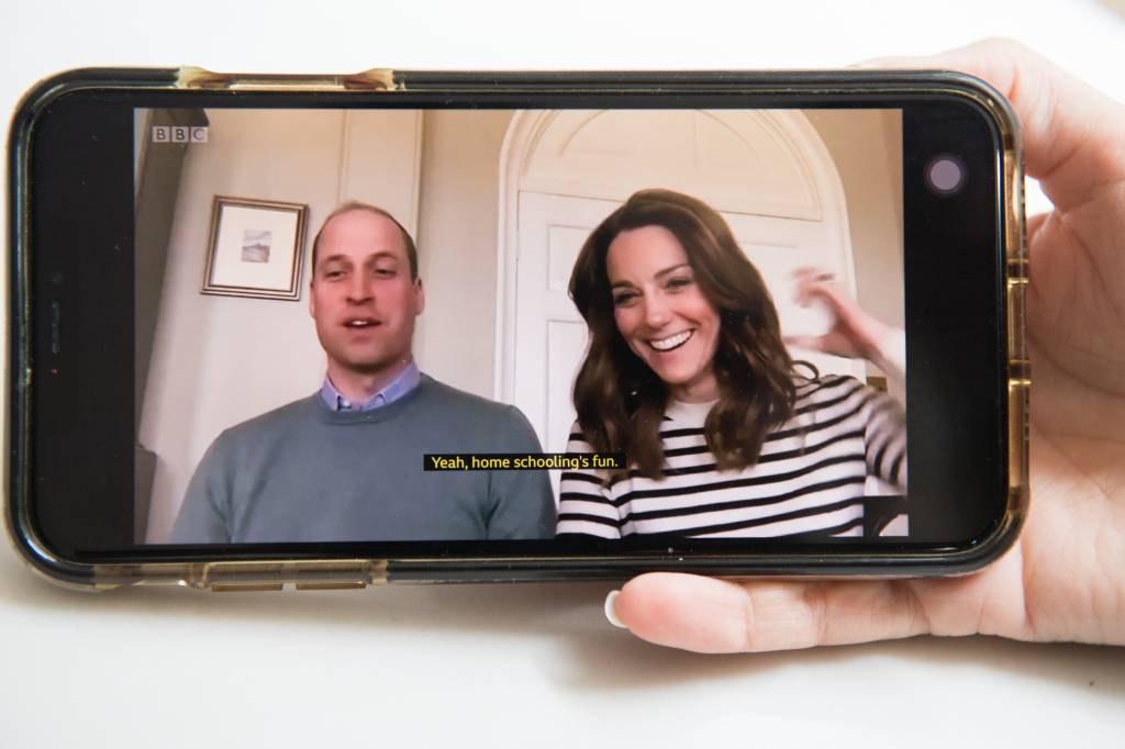 William e Kate falam sobre a criação dos filhos durante o isolamento