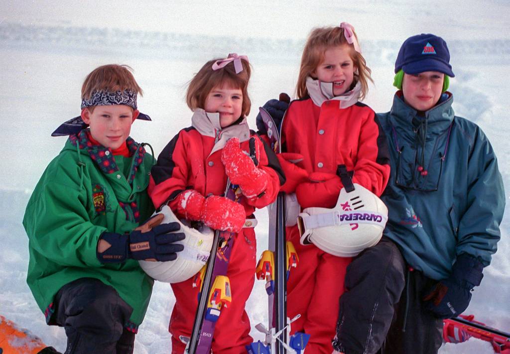 William, Harry, Beatrice e Eugenie