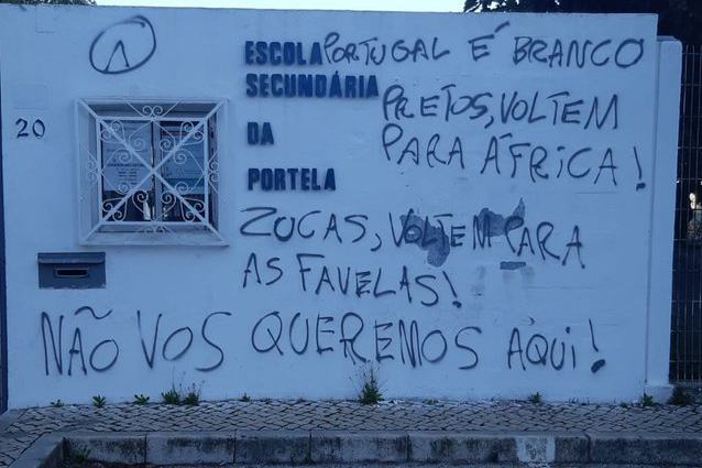 Frases xenofóbicas contra brasileiros são pichadas em muros de Portugal