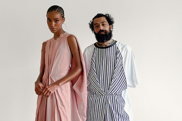 Estilista Fábio Costa ousa ao criar coleção a partir de máscaras