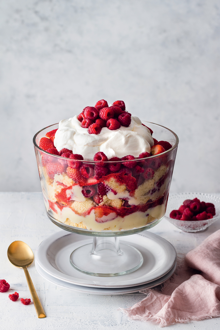 Trifle de frutas vermelhas