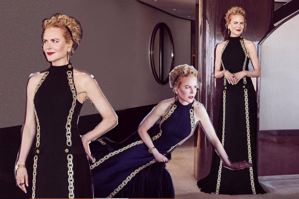 Os detalhes do estonteante vestido de Nicole Kidman no Globo de Ouro