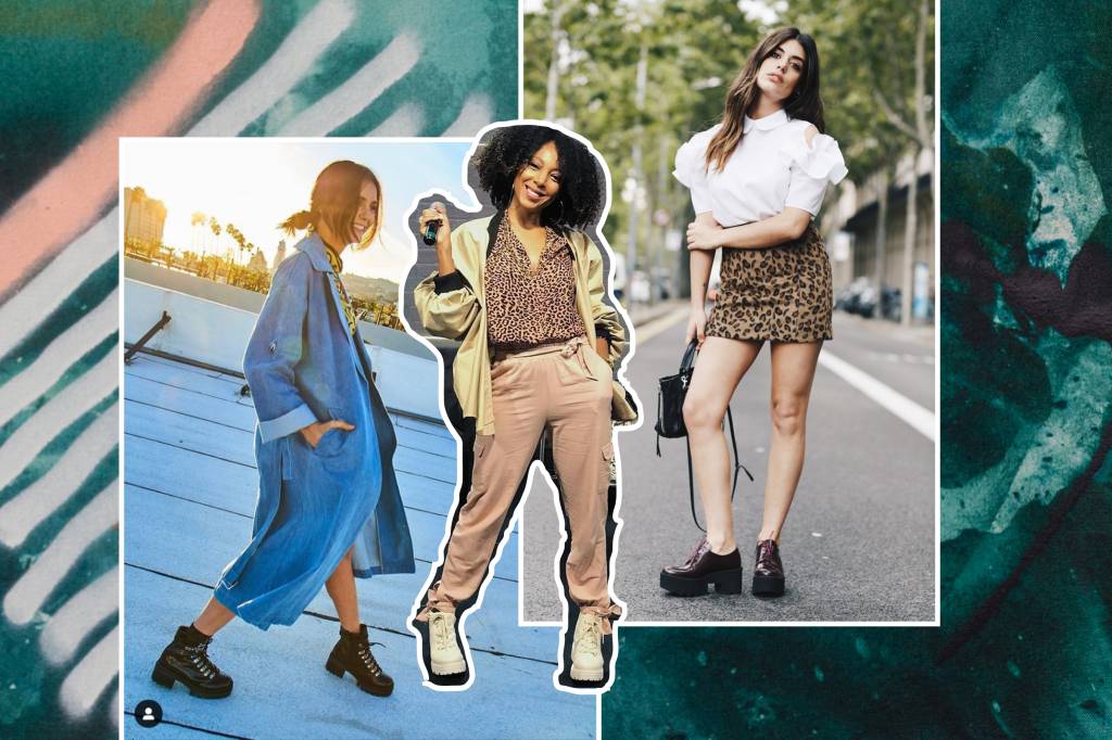Inspirações de looks com salto tratorado, o queridinho da temporada