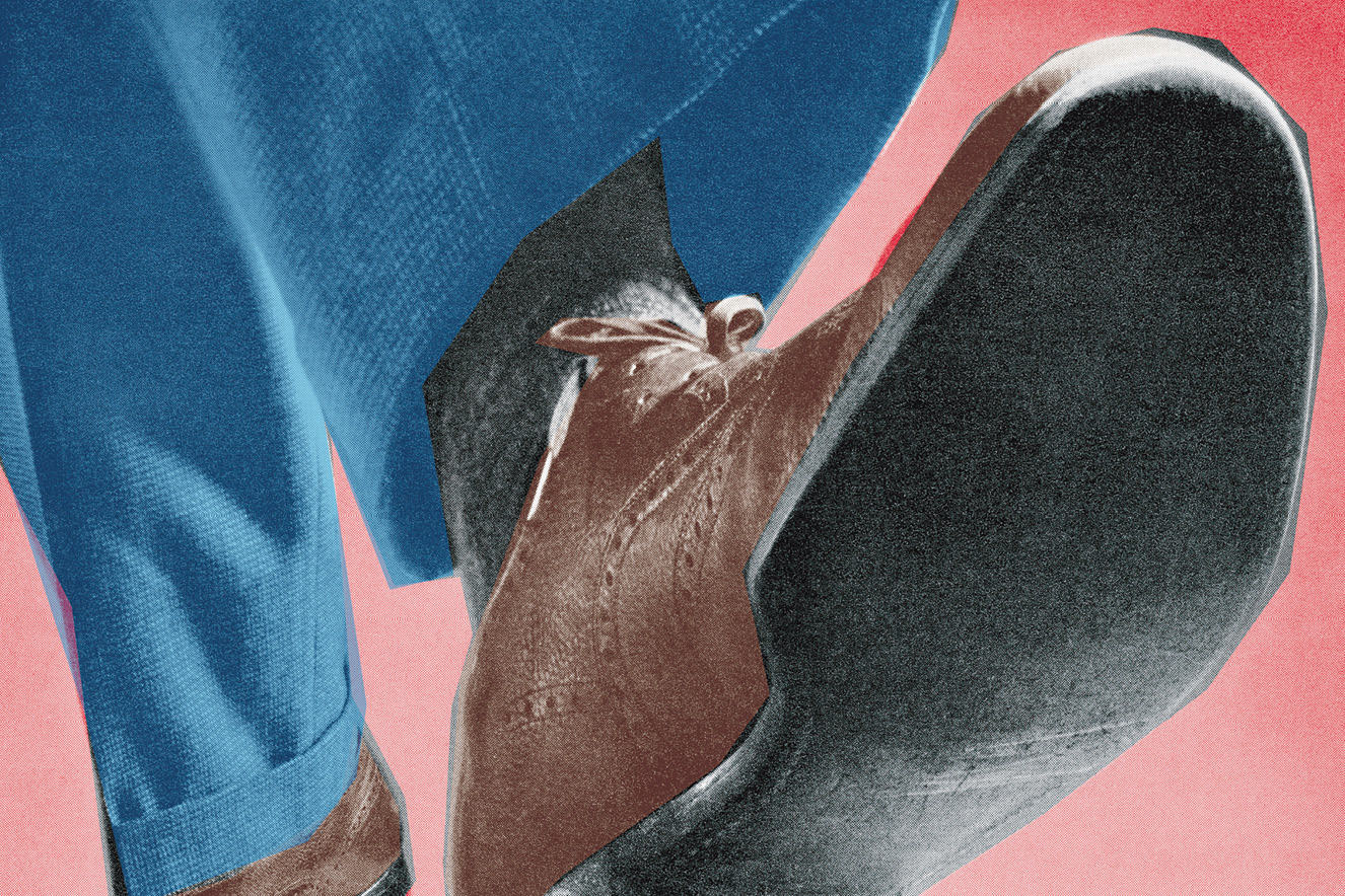 ilustra&ccedil;&atilde;o retr&ocirc; de sapato masculino