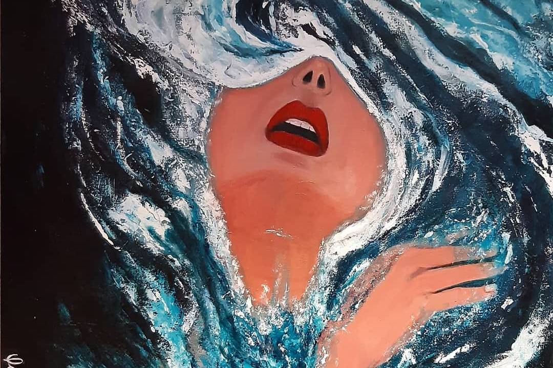 Uma das obras em exposição chamada "A Imensidão"