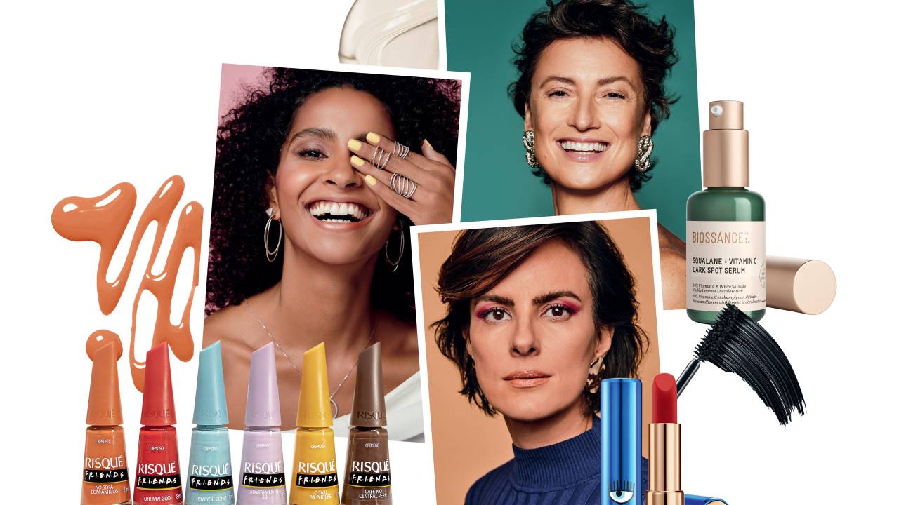 modelos e produtos de beleza