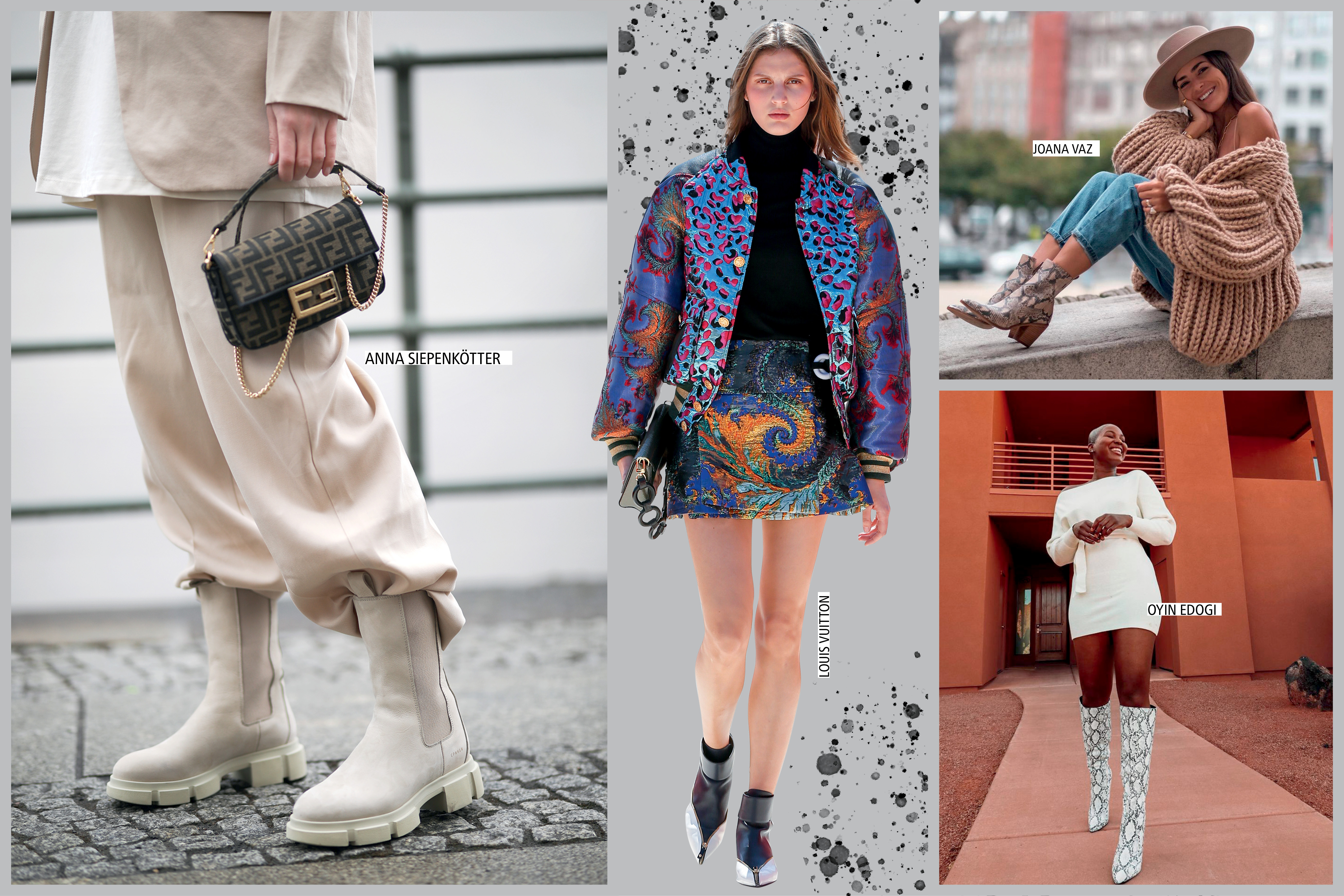 modelos usando botas