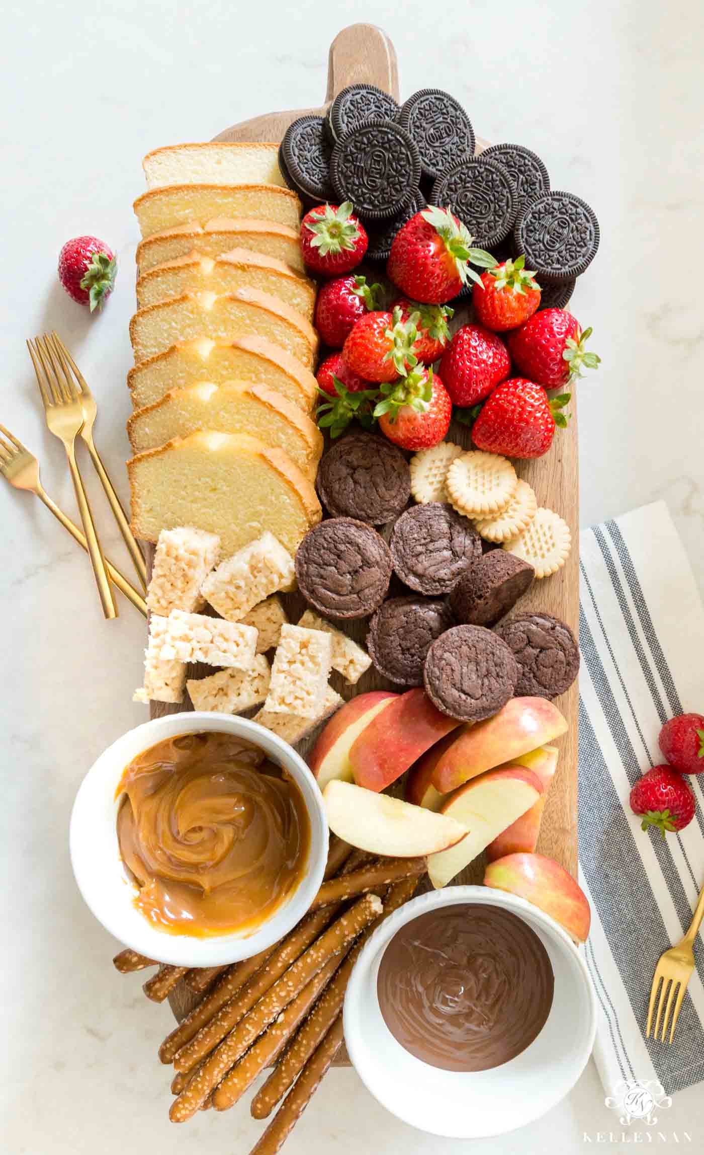 fondue de caramelo com frutas