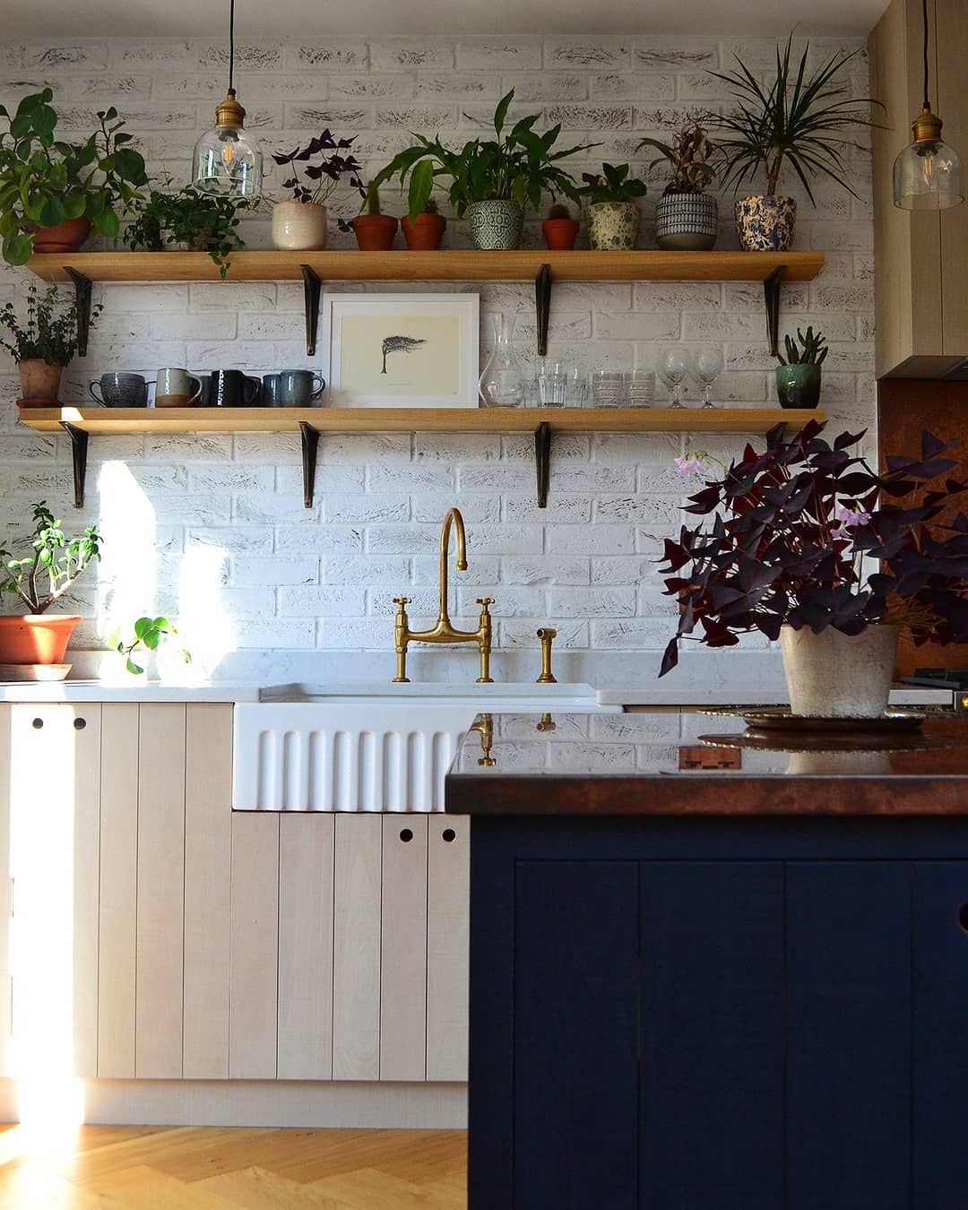 cozinha com prateleira aberta