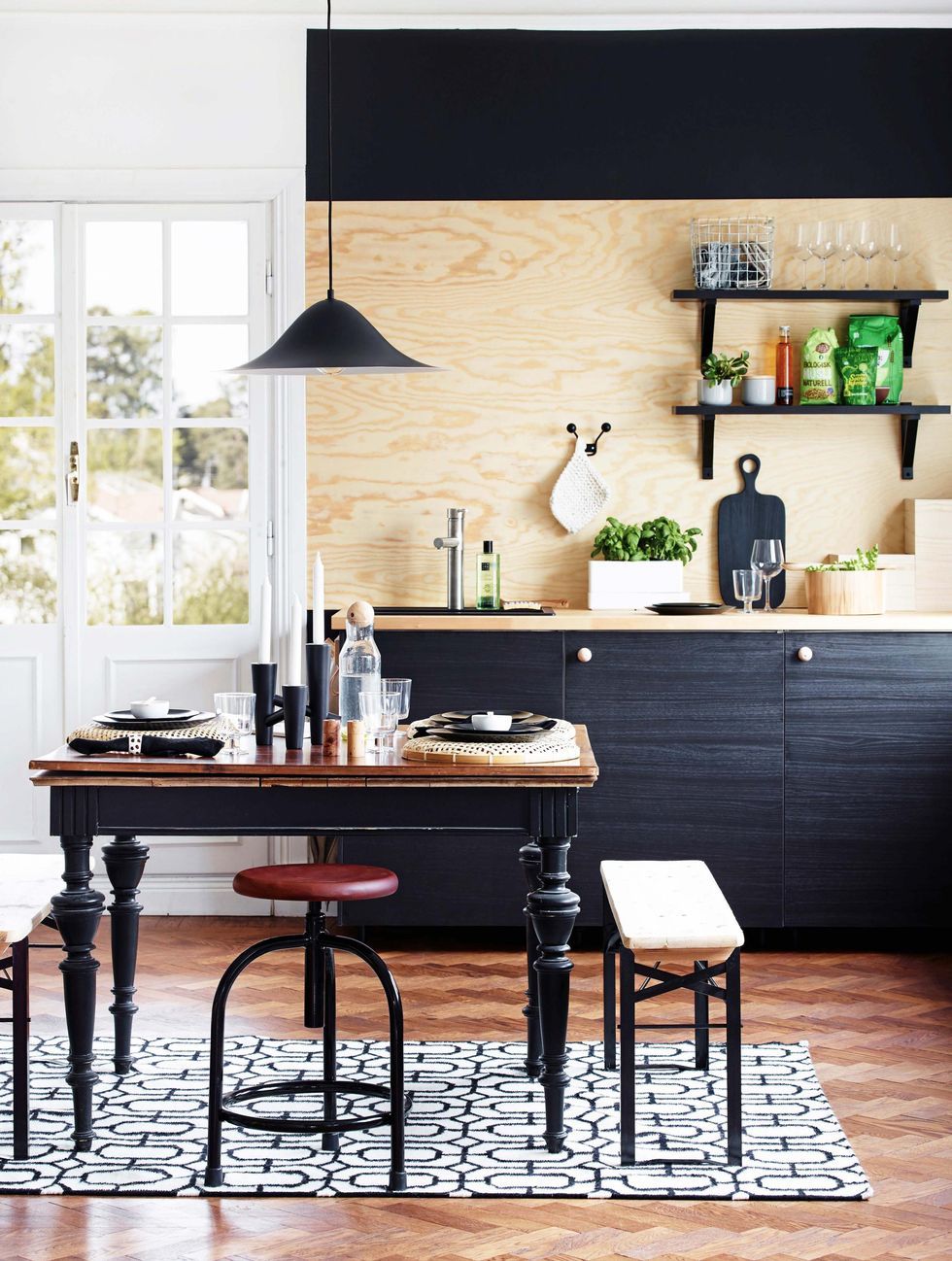 cozinha com prateleira aberta