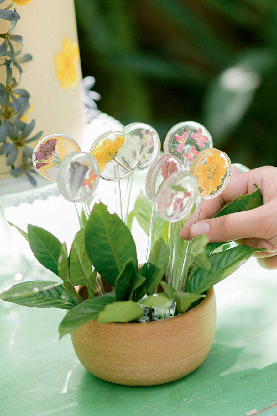 Receber Aniversário – Pirulitos florais da Adocique Doces Receber Aniversário - Pirulitos florais da Adocique Doces