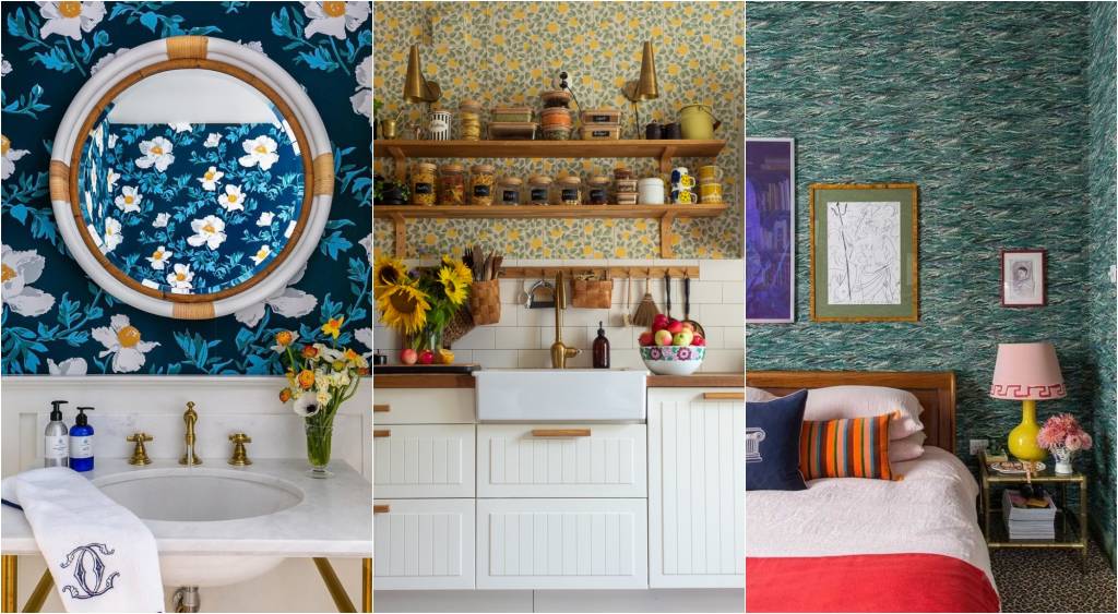 10 ideias para usar papel de parede na decoração