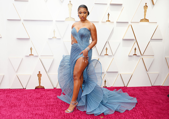 A rapper Megan Thee Stallion. A rapper Megan Thee Stallion.