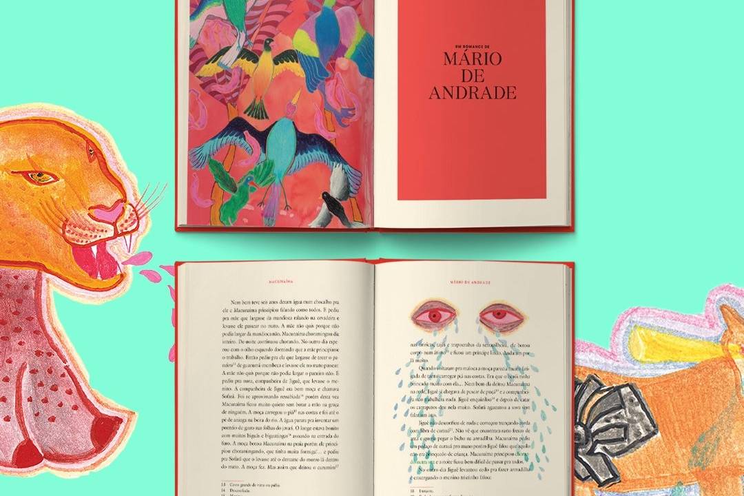 Ilustrações de Camille Sproesser na edição de 'Macunaíma', da Antofágica.