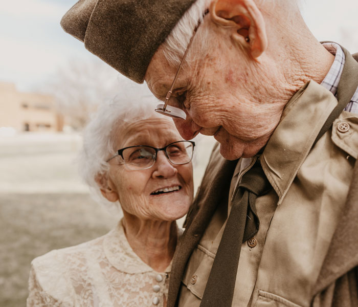 Melvin e Nancy Lubbers estão juntos há 70 anos.