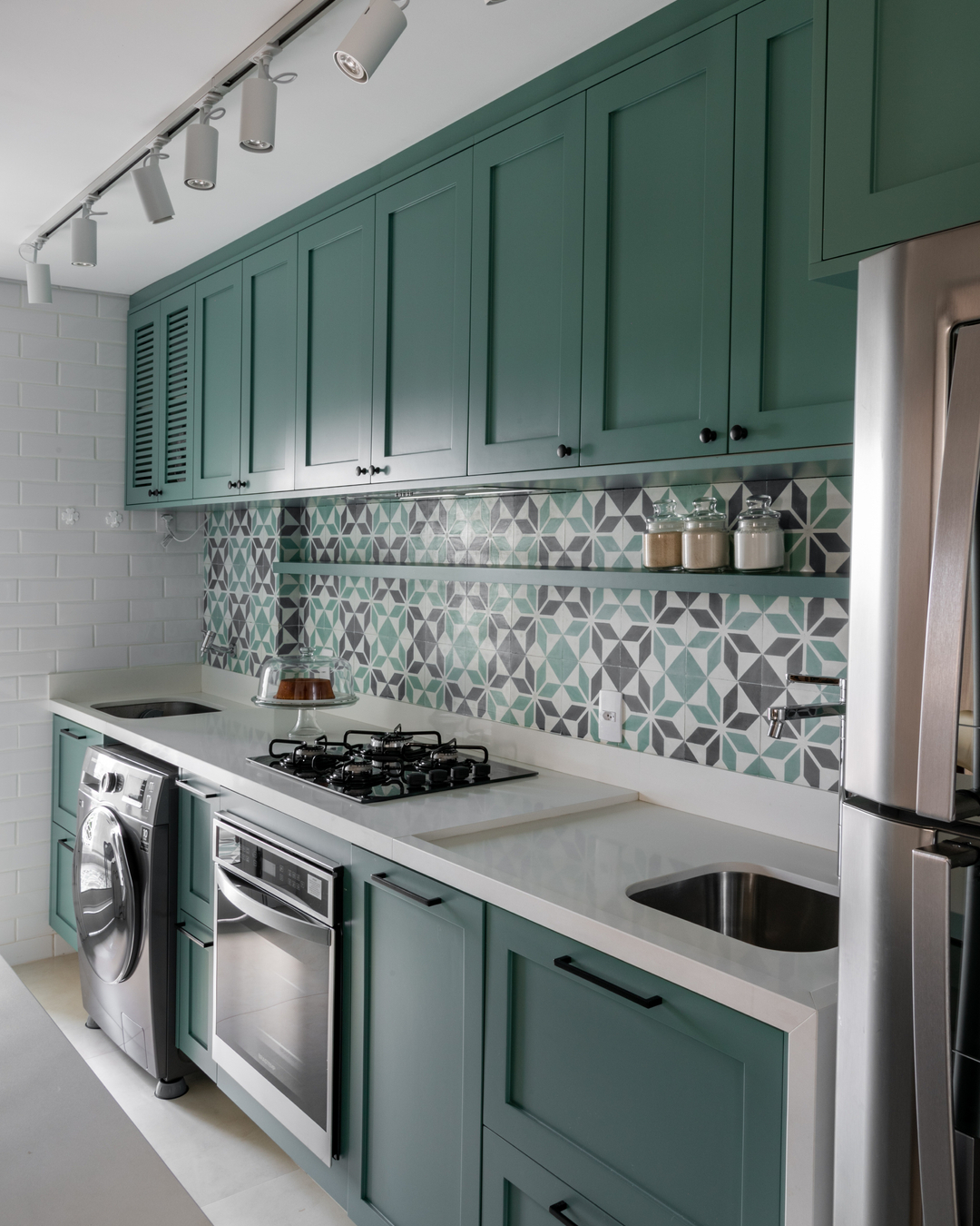cozinhas verdes