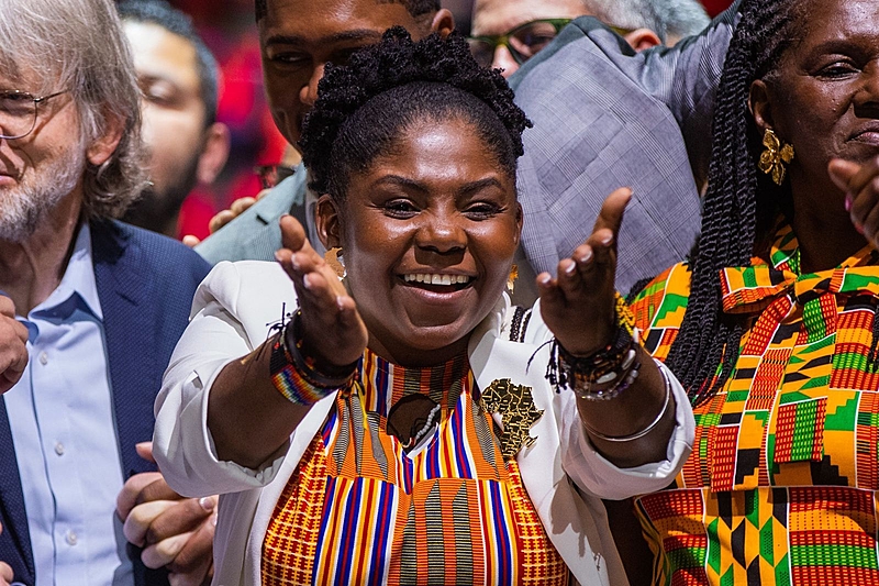 A vice-presidente da Colômbia, Francia Marquez.