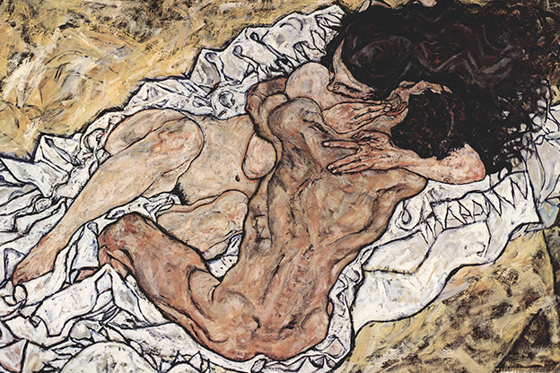 The embrace (Lovers II), Egon Schiele (1917)