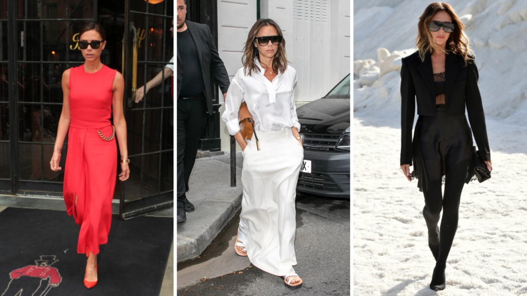 O estilo minimalista chic de Victoria Beckham.