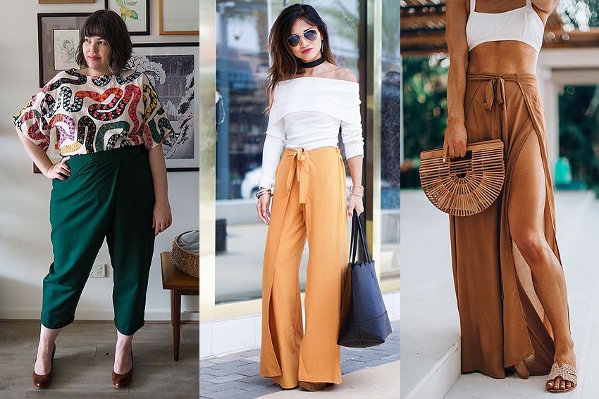 Calça envelope: da moda praia ao look de escritório