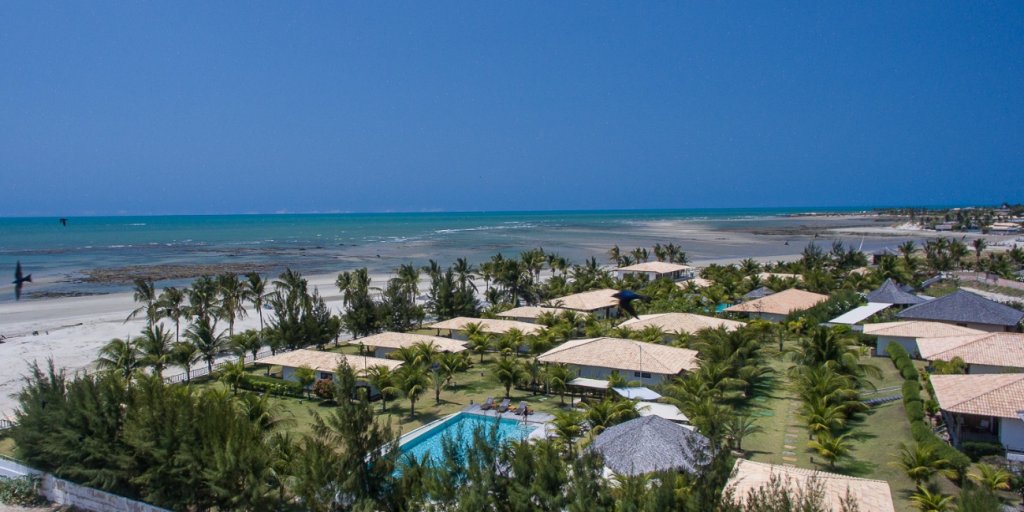 Hotel Vila Selvagem, localizado na praia do Pontal de Maceió, no Ceará