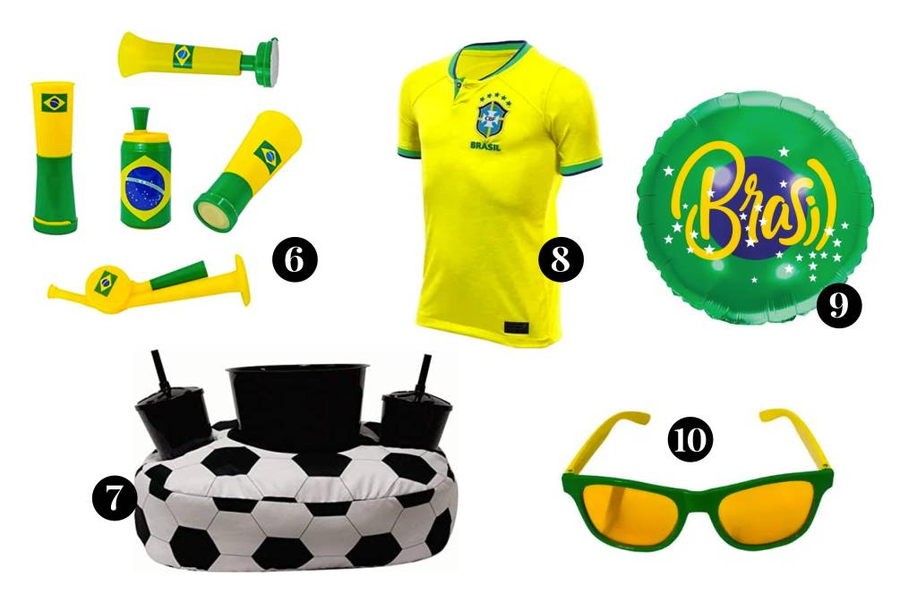 vitrine copa2 Produtos para torcer pela seleção.