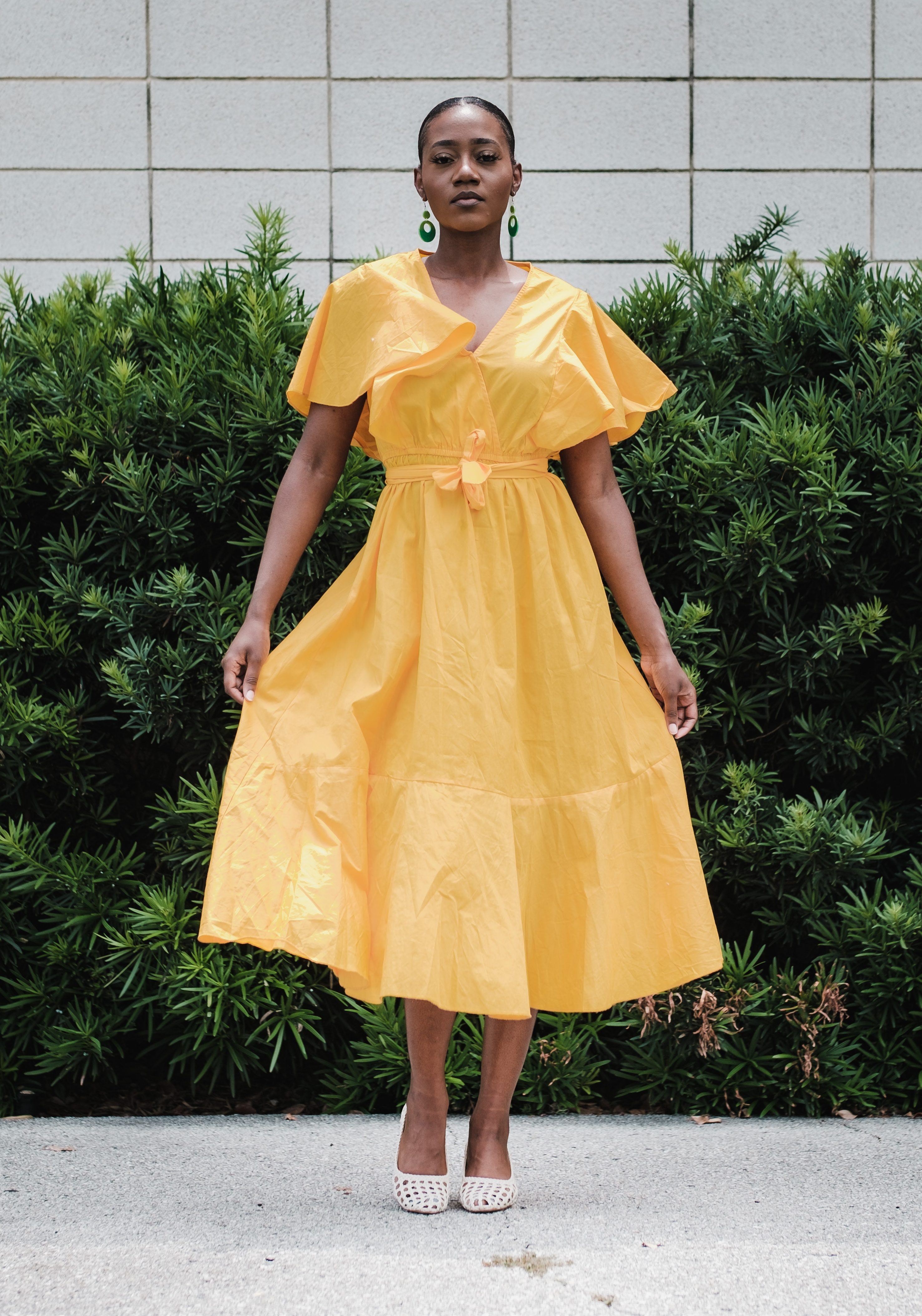 looks de natal - vestido amarelo