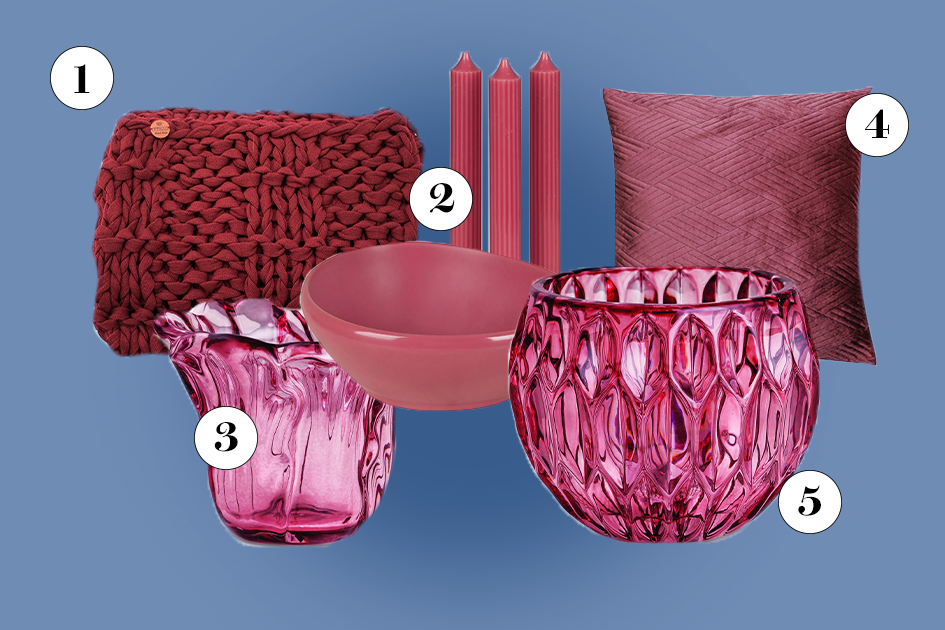 Cor do Ano 2023: uma seleção de objetos em magenta para decorar a casa