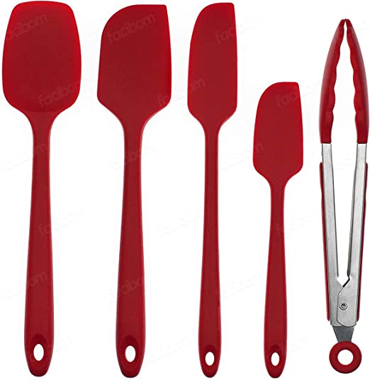 Jogo de Espátulas e Pegador em Silicone