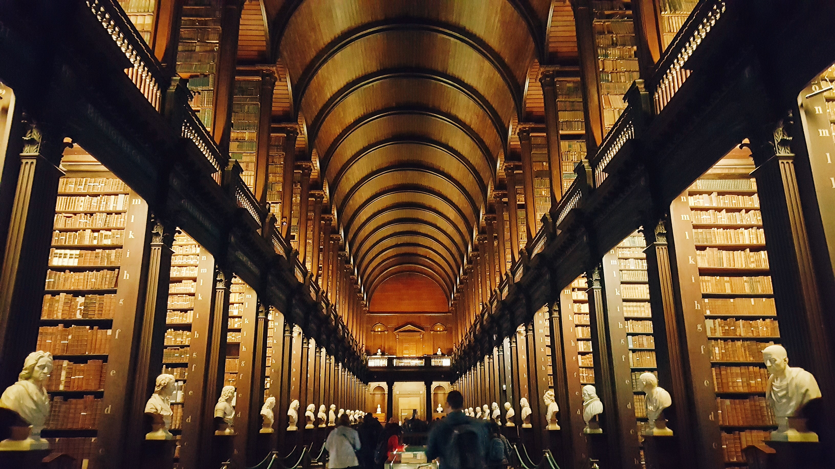 Biblioteca&nbsp;do Trinity College de Dublin, na Irlanda