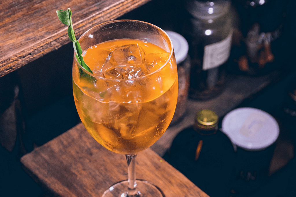 Drinque Carqueja Spritz, por Néli Pereira